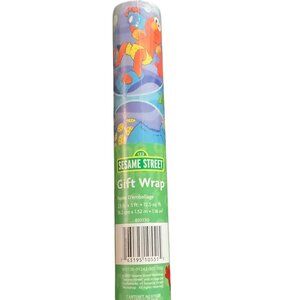 Sesame Street Gift Wrap 2.5 Ft x 5 Ft Roll Swim Theme Characters Paper 12.5 Sq F